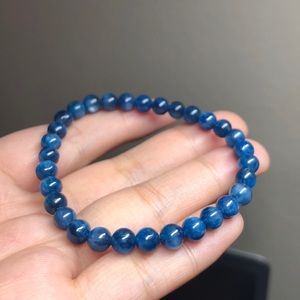 Kyanite gemstone bead bracelet